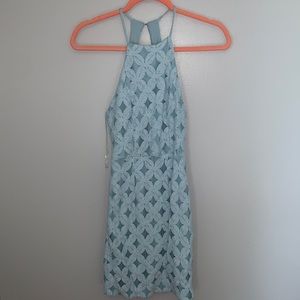 Charlotte Russe light blue lace dress